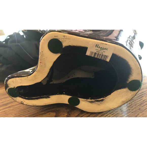 Vintage 1999 Haeger 16.5” Glazed Ceramic Elephant- Brown W/Splashes Of Gold VGC! - Picture 11 of 11